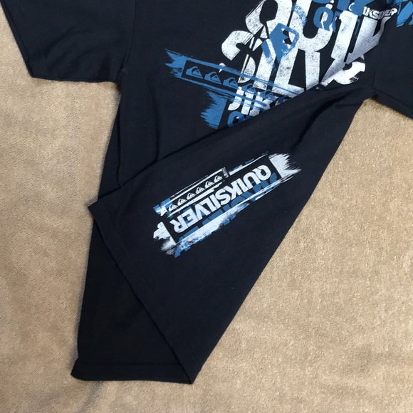 Youth S (7/8) Quicksilver short sleeve shirt Navy - Picture 2 of 2